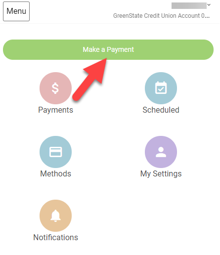 makepayment Select Make a Payment.