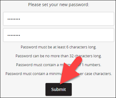 create a password.